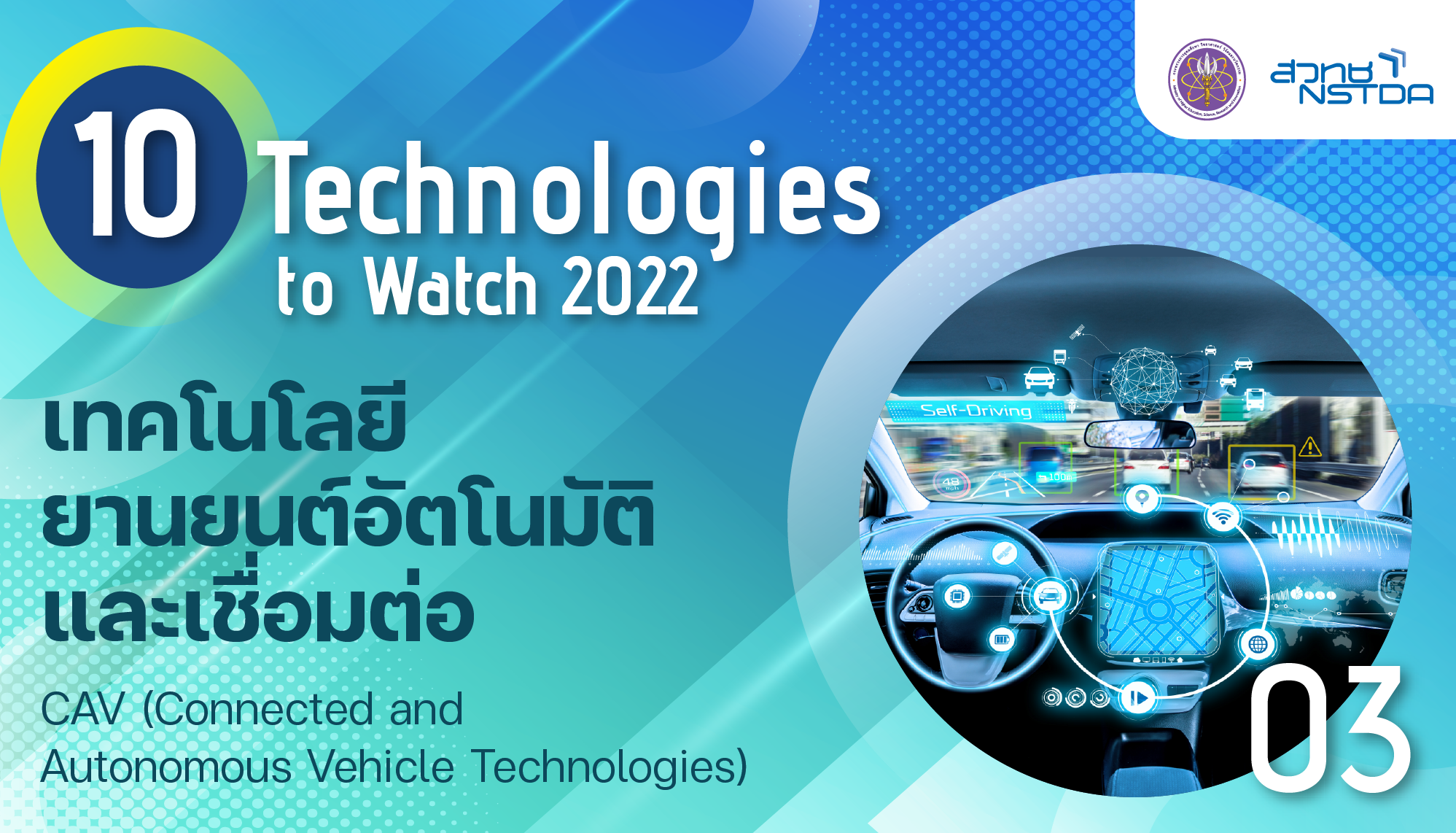 เทคโนโลยียานยนต์อัตโนมัติและเชื่อมต่อ (Connected and Autonomous Vehicle Technologies)