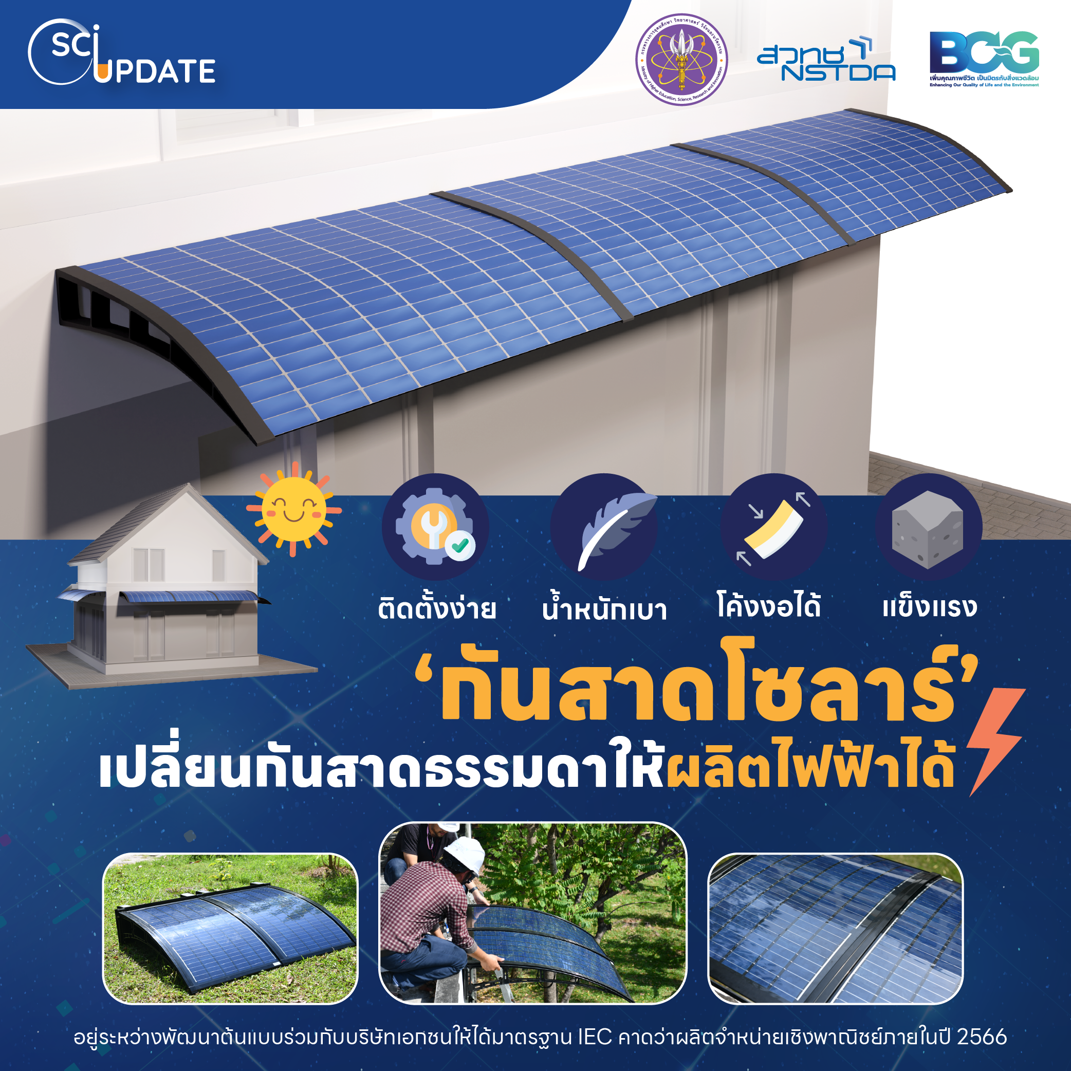 ‘SunGuard PV’ นวัตกรรมกันสาดโซลาร์ผลิตไฟฟ้า