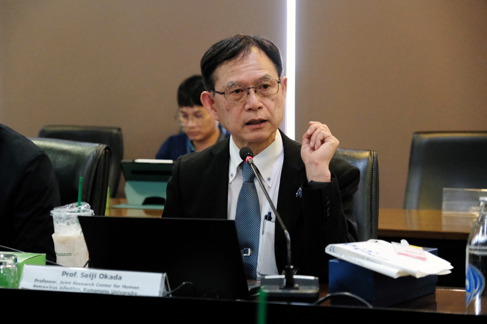 ภาพผู้ร่วมประชุมดังในงานจับมือ Institute of Industrial Nanomaterials Kumamoto University เสริมสร้างความร่วมมือด้านวิจัยและพัฒนานาโนเทคโนโลยี