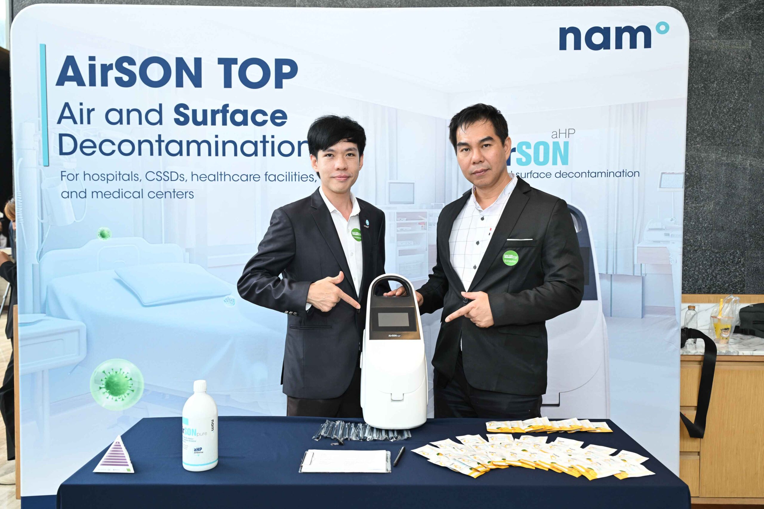 ภาพนิทรรศการผู้ผลิตเครื่องมือแพทย์ที่เข้าร่วมโครงการ