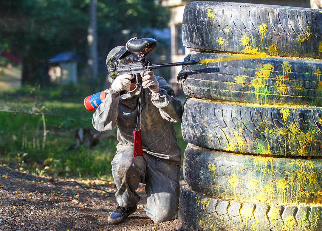 ภาพผู้เล่น Paintball