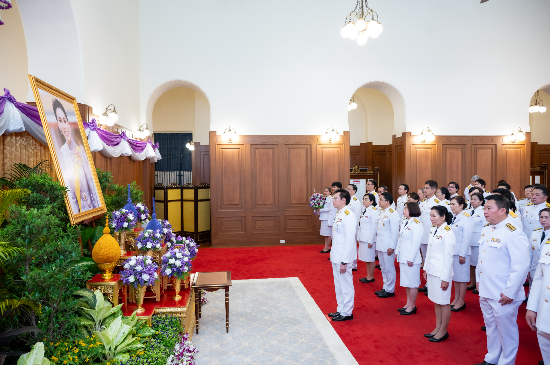 ภาพบรรยากาศการถวายพระพร
