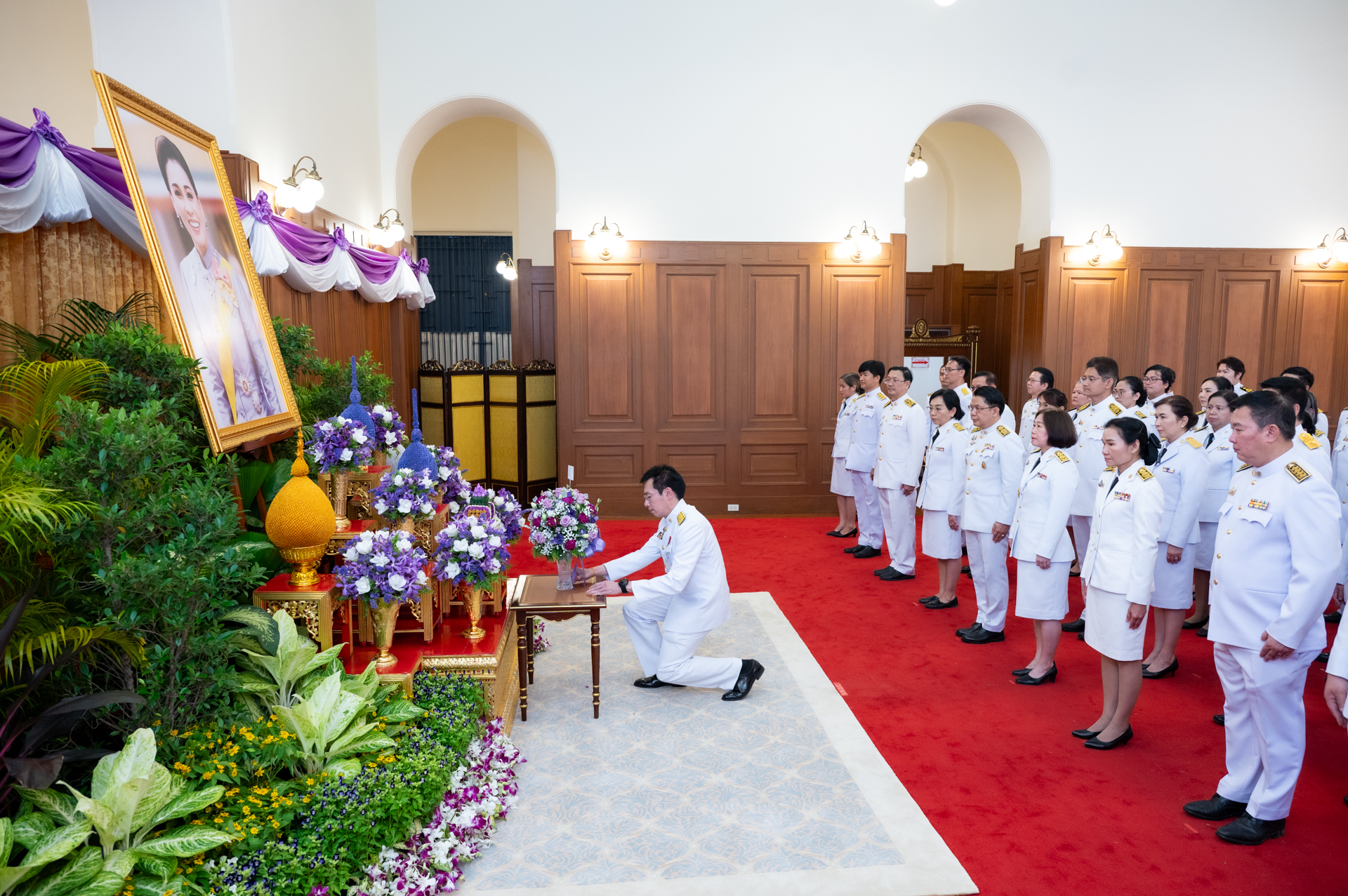 ภาพบรรยากาศการถวายพระพร