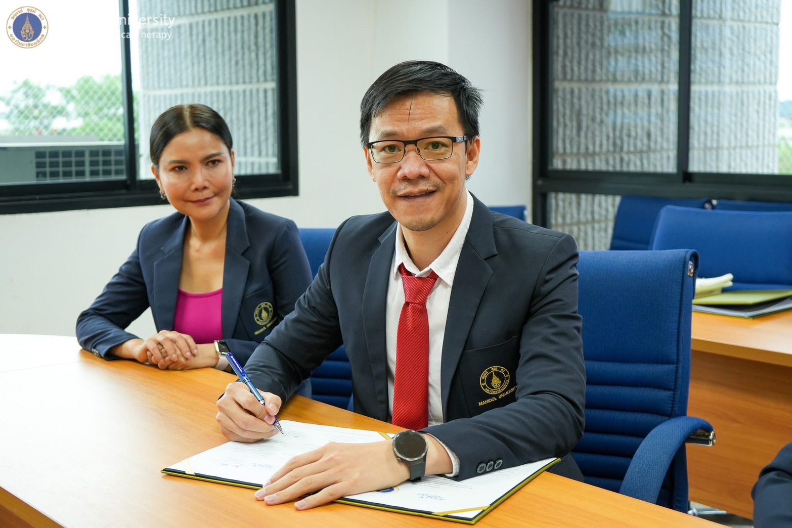 ภาพการลงนามความร่วมมือ