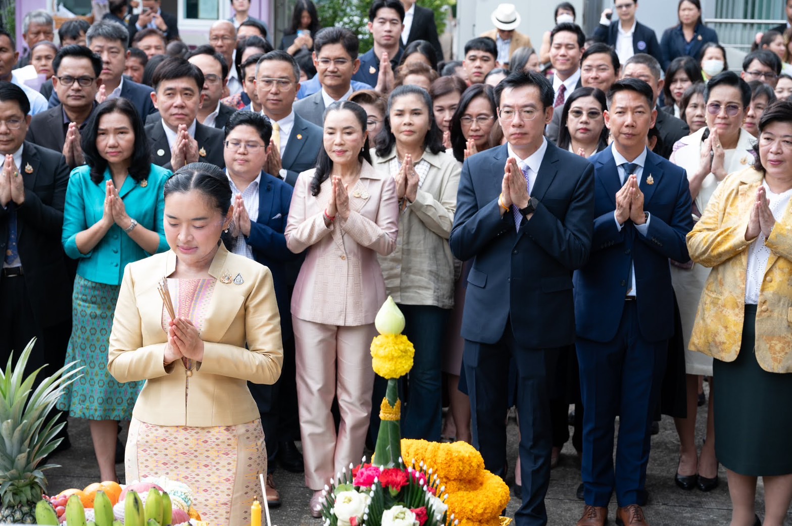 น.ส.สุดาวรรณ หวังศุภกิจโกศล รมว. การอุดมศึกษา วิทยาศาสตร์ วิจัยและนวัตกรรม (อว.) แถลงมอบนโยบายให้ผู้บริหารกระทรวง อว. 