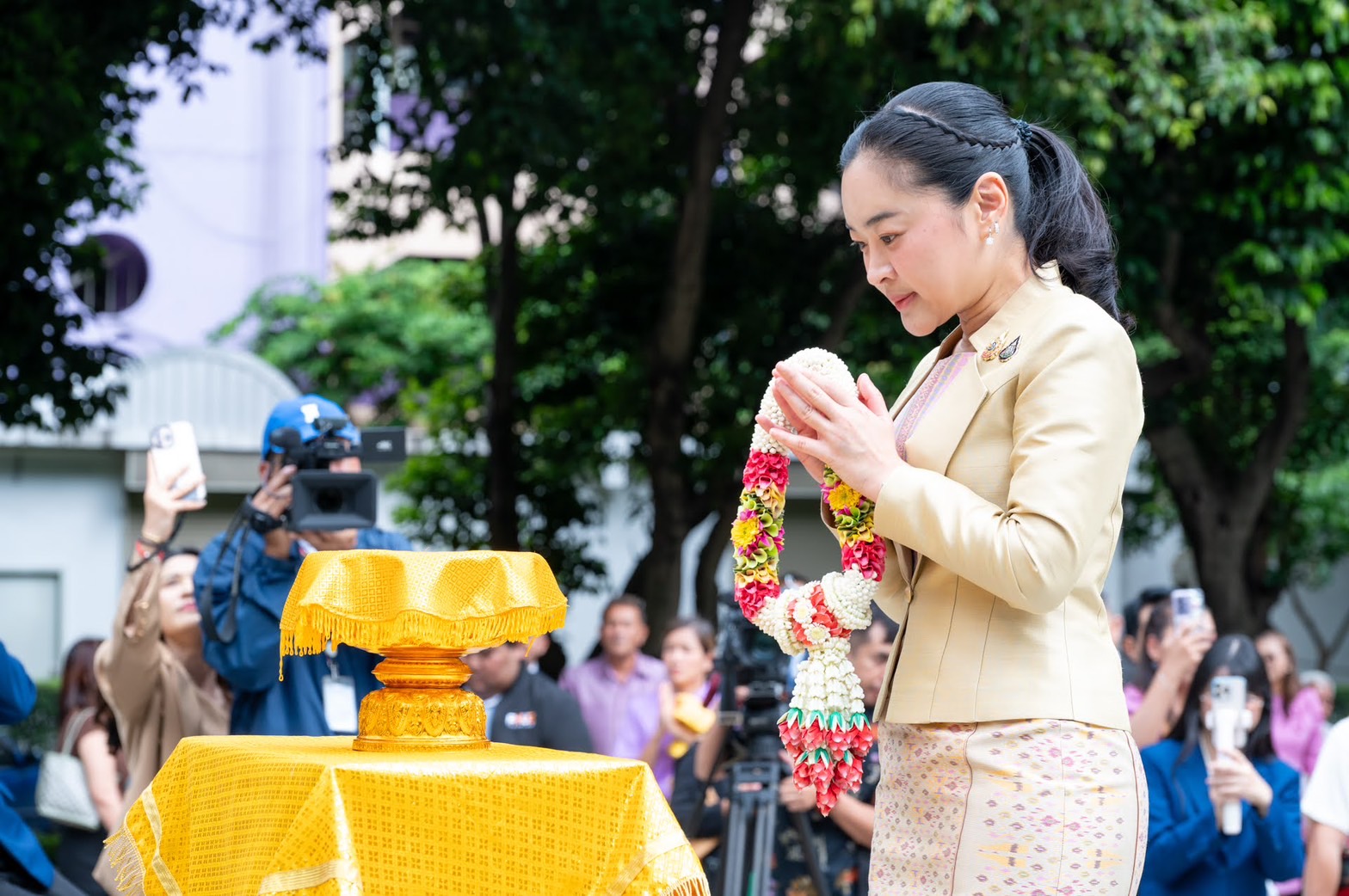 น.ส.สุดาวรรณ หวังศุภกิจโกศล รมว. การอุดมศึกษา วิทยาศาสตร์ วิจัยและนวัตกรรม (อว.) แถลงมอบนโยบายให้ผู้บริหารกระทรวง อว. 
