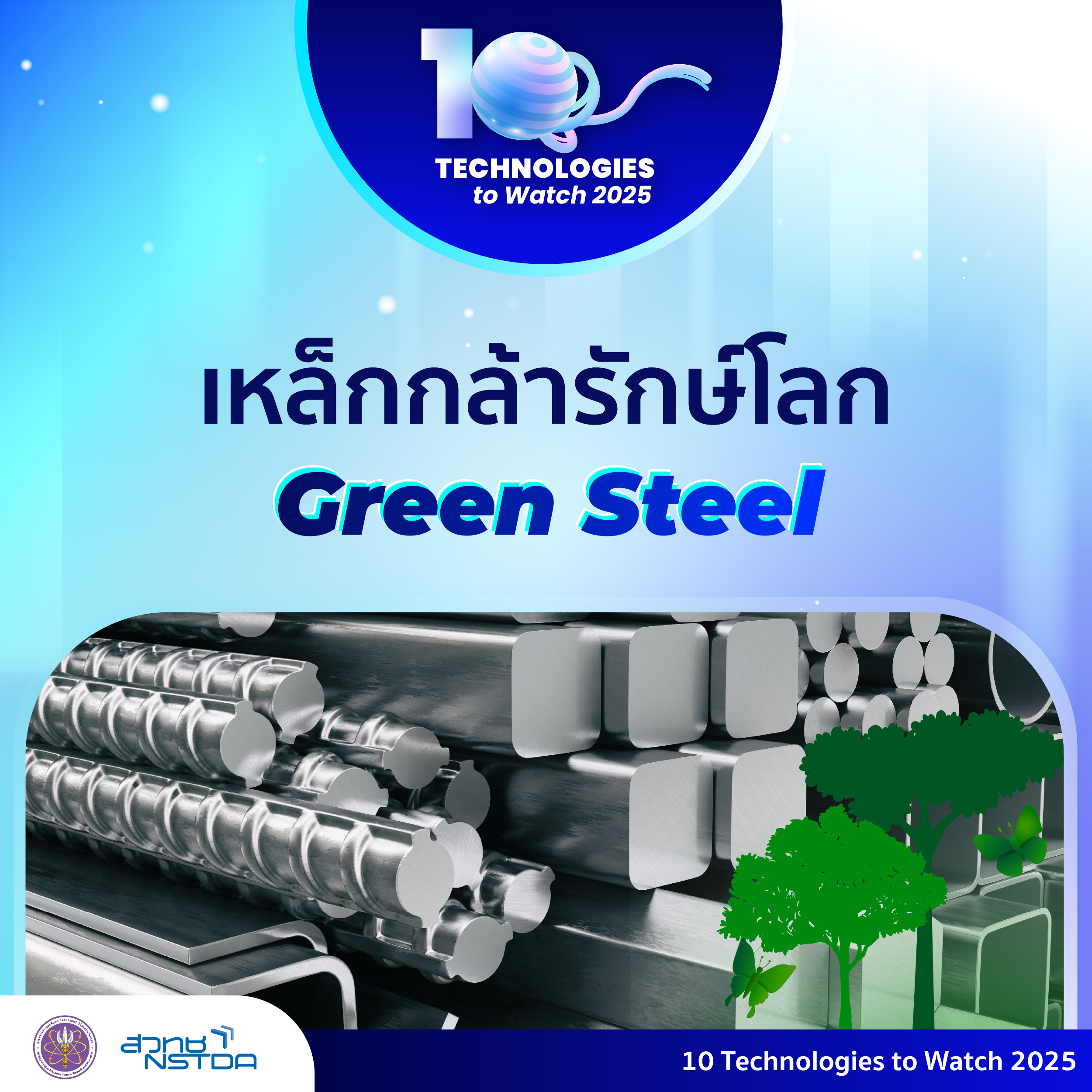 10 Technologies to Watch 2025: เหล็กกล้ารักษ์โลก (Green Steel)