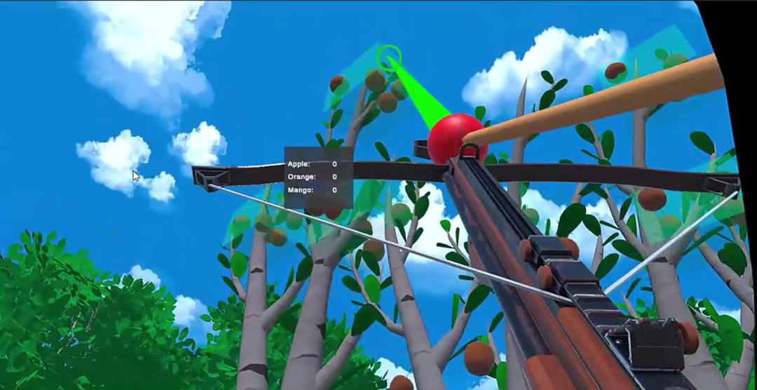ภาพการสำรวจป่าเพื่อเก็บผลไม้ด้วยเทคโนโลยี VR