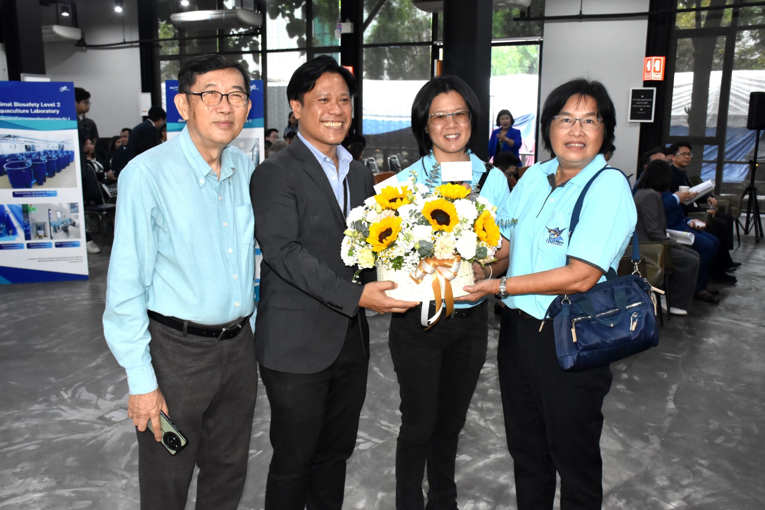 ภาพบรรยากาศเปิดตัวแล็บสัตว์น้ำขั้นสูง