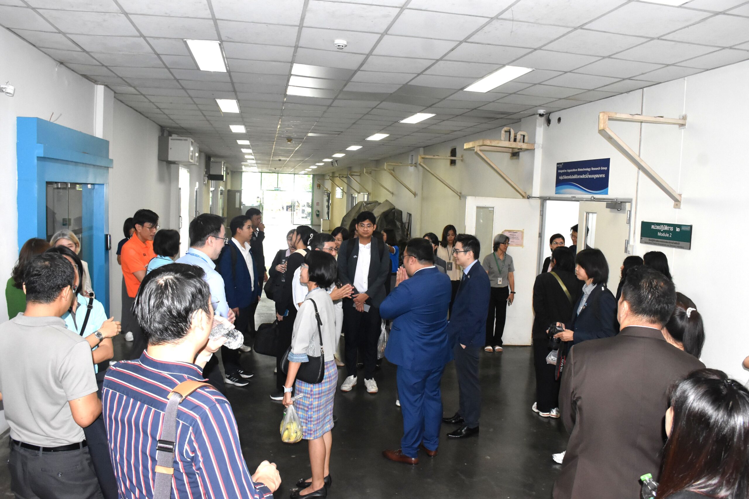 ภาพบรรยากาศเปิดตัวแล็บสัตว์น้ำขั้นสูง