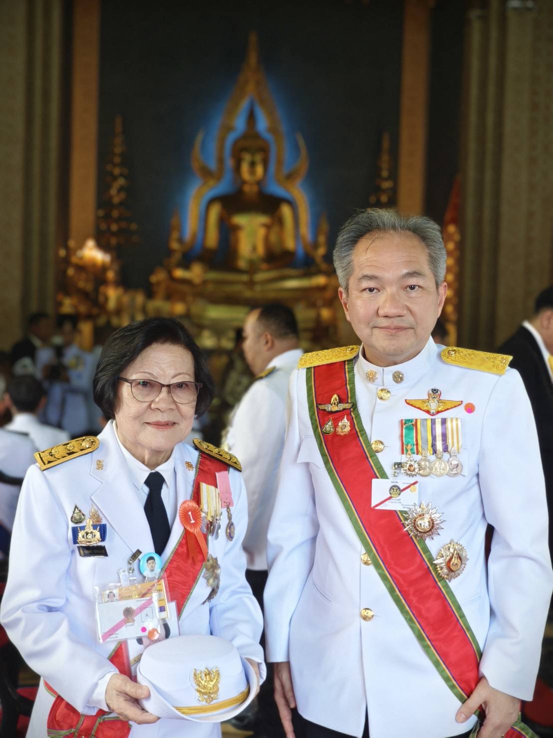 ภาพผู้อำนวยการ สวทช. ในพิธี หรือภาพบรรยากาศวัดเบญจมบพิตร