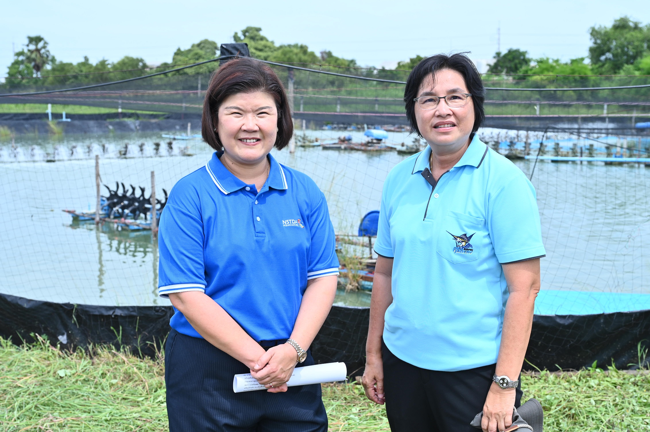 ภาพบรรยากาศ สวทช. นำคณะสำนักงบประมาณ เยี่ยมชมผลงานวิจัยสัตว์น้ำ หนุนเกษตรยั่งยืน ในพื้นที่ จ.ฉะเชิงเทรา