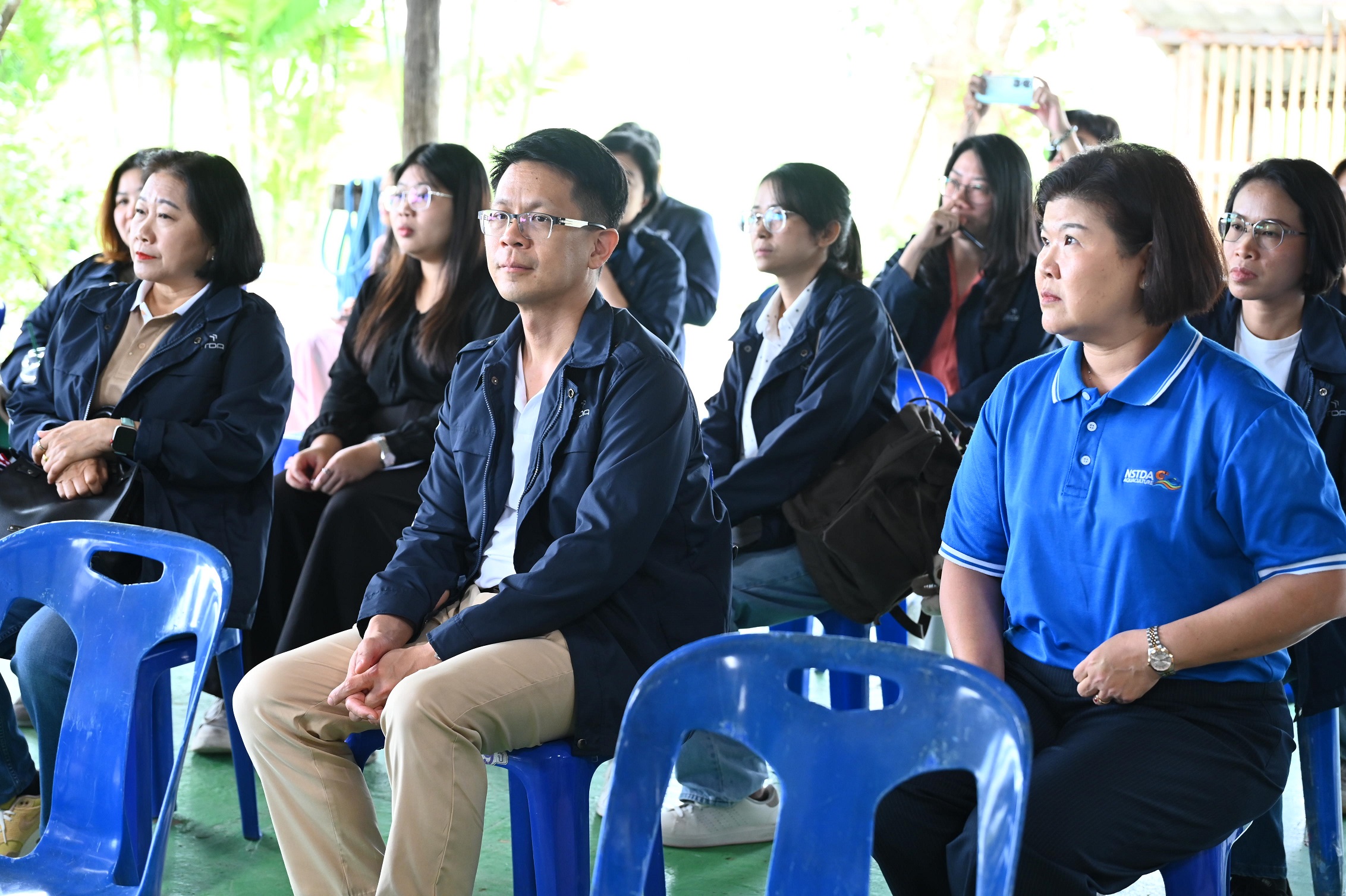 ภาพบรรยากาศ สวทช. นำคณะสำนักงบประมาณ เยี่ยมชมผลงานวิจัยสัตว์น้ำ หนุนเกษตรยั่งยืน ในพื้นที่ จ.ฉะเชิงเทรา