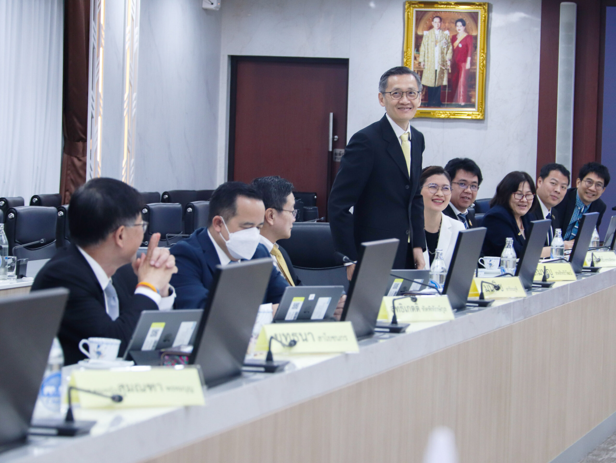 ภาพบรรยากาศการประชุมคณะกรรมการพัฒนาวิทยาศาสตร์และเทคโนโลยีแห่งชาติ (กวทช.) 