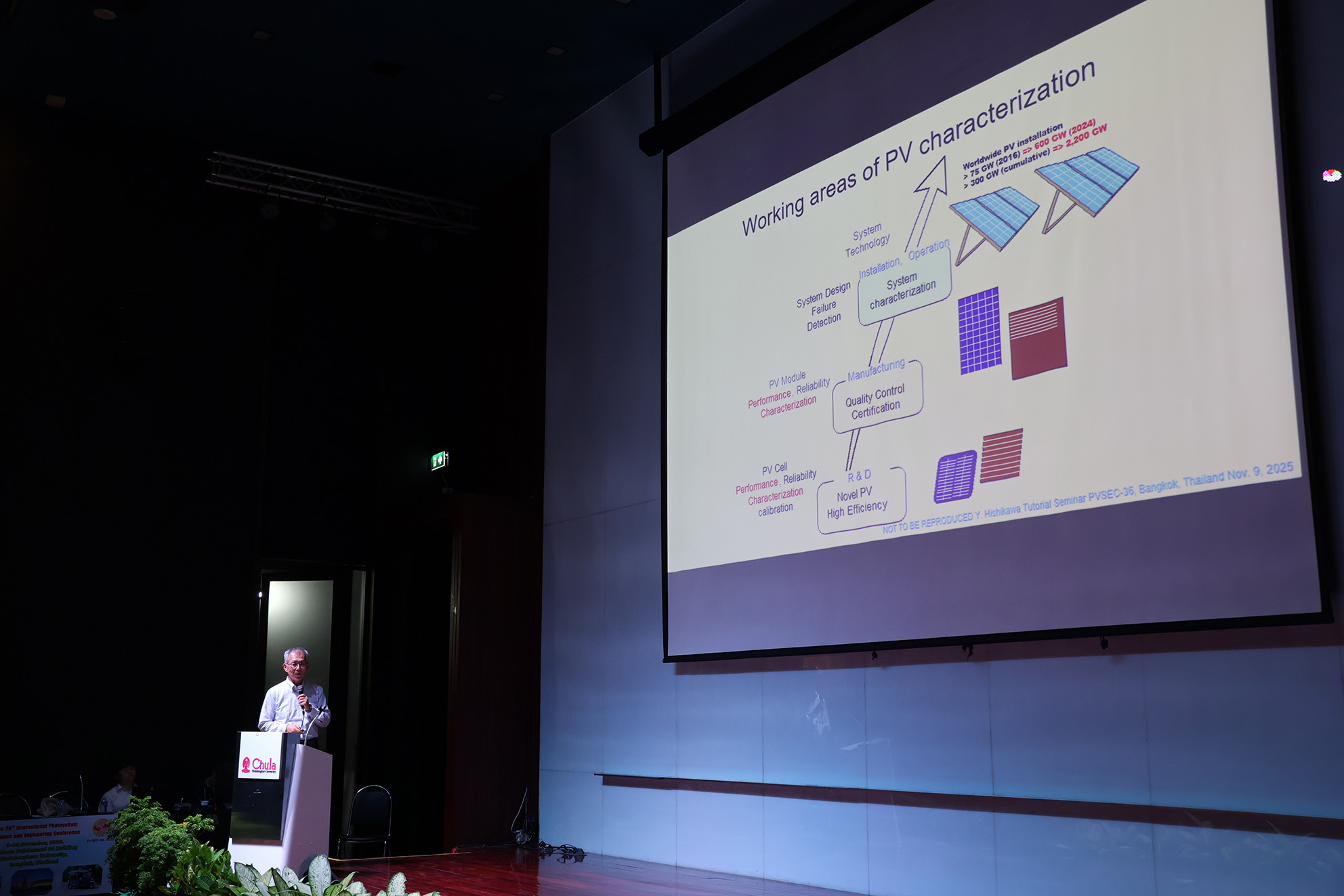 ภาพบรรยากาศการบรรยายภายในงาน PVSEC-36