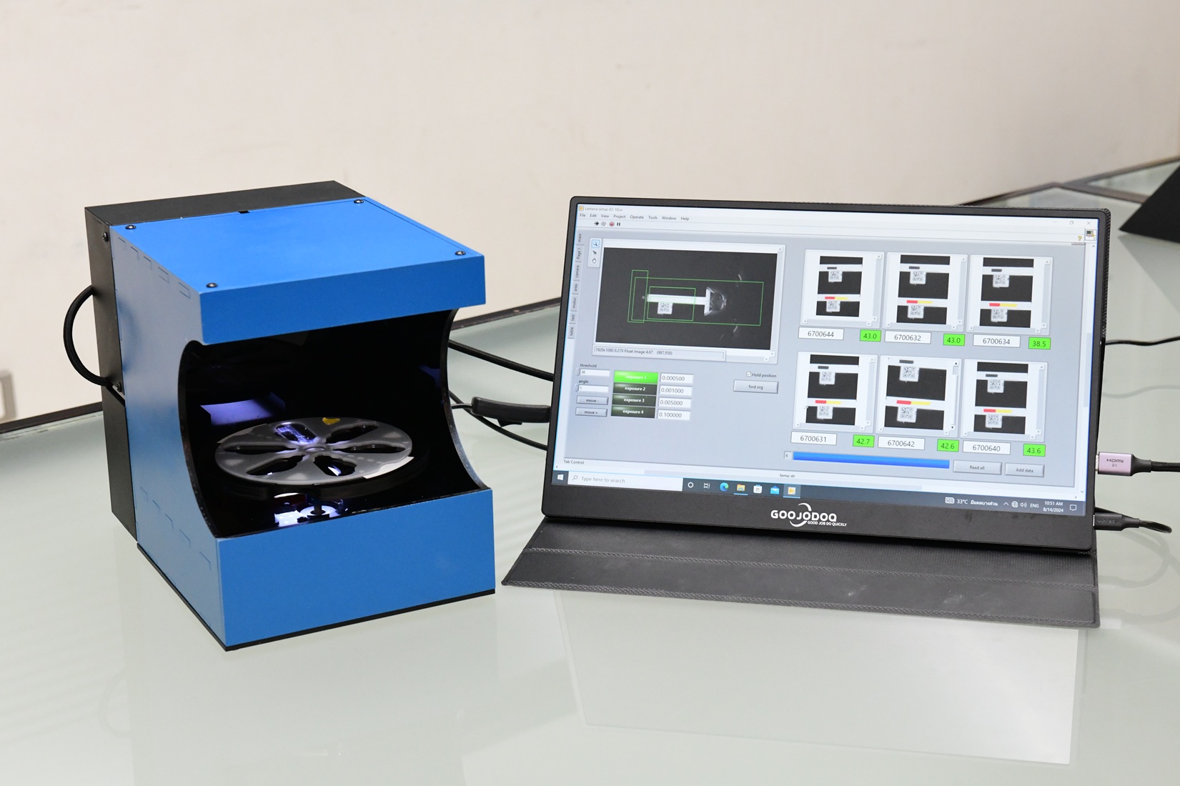 ภาพเครื่องวัดค่าความเข้มข้นของเลือดสามารถเชื่อมต่อระบบ IoT เพื่อการบริหารจัดการข้อมูลเชิงประชากรได้ทันที