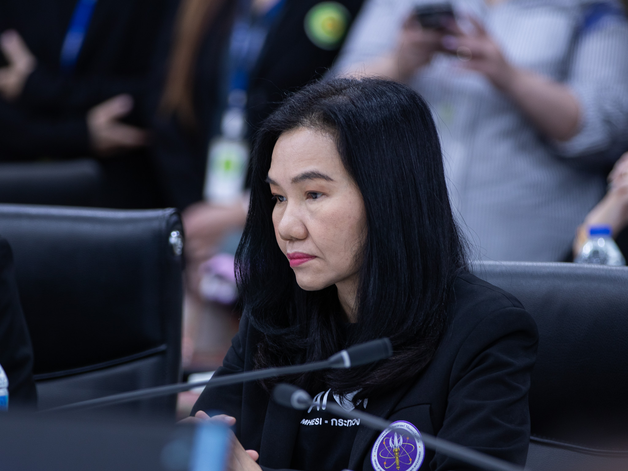 ภาพ: น.ส.วราภรณ์ รุ่งตระการ รองปลัด กระทรวง อว. เข้าร่วมประชุมติดตามผลการดำเนินงาน Quick Win และนโยบายด้านวิทยาศาสตร์