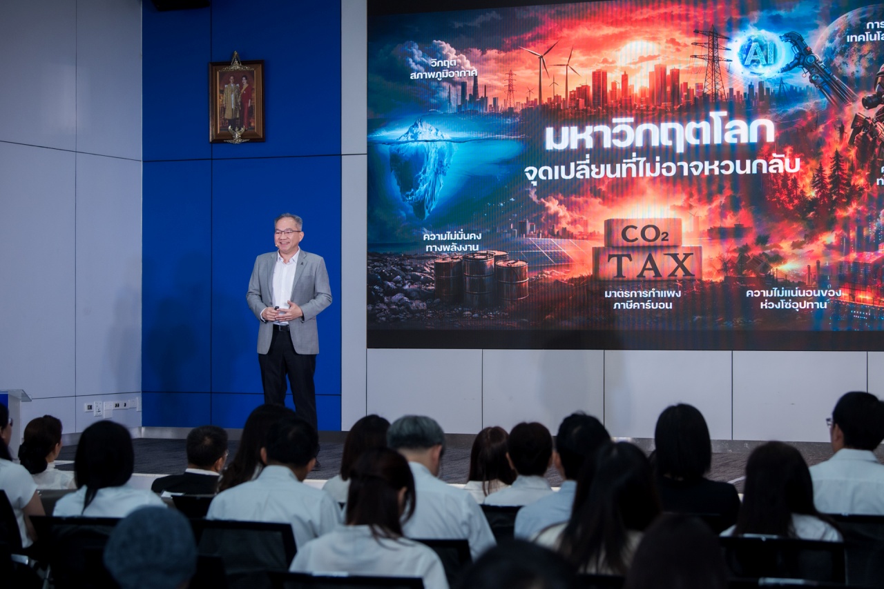 ภาพศาสตราจารย์ ดร.ชูกิจ ลิมปิจำนงค์ ผู้อำนวยการ สวทช. กล่าววิสัยทัศน์ในงานแถลงข่าว NAC2026