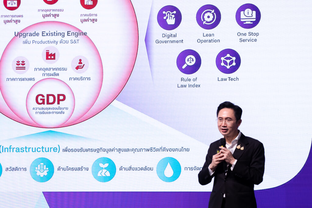 ภาพ: การบรรยายหัวข้อการยกระดับขีดความสามารถ (Upgrade Existing Engine) และการมุ่งสู่รัฐบาลดิจิทัล
