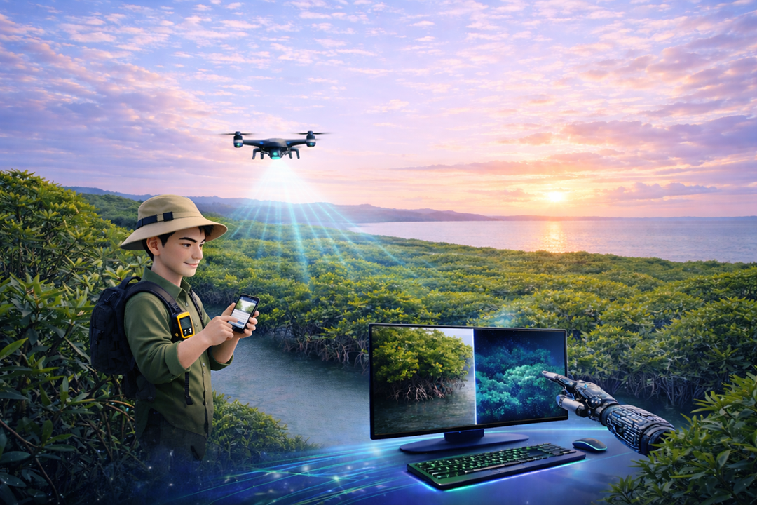 การสำรวจป่าไทยด้วยเทคโนโลยี AI และ LiDAR โดยใช้โดรนเก็บข้อมูลมาวิเคราะห์ร่วมกับข้อมูล Ground Truth เพื่อประเมินความหลากหลายทางชีวภาพ (biodiversity) มวลชีวภาพ (biomass) และคาร์บอนเครดิต