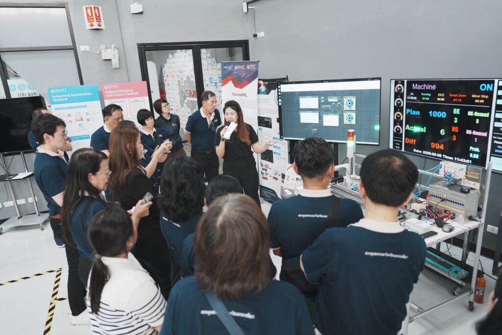 ภาพ: คณะสภาอุตสาหกรรมจังหวัดนครราชสีมาเยี่ยมชมเทคโนโลยีภายในศูนย์นวัตกรรมการผลิตยั่งยืน (SMC)
