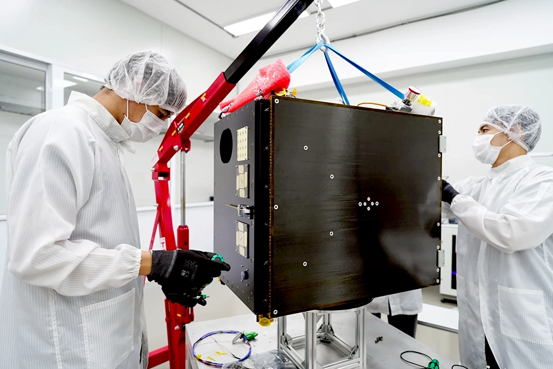 Thai satellite component manufacturing technology, focusing on battery pack engineering and materials designed for extreme environments.