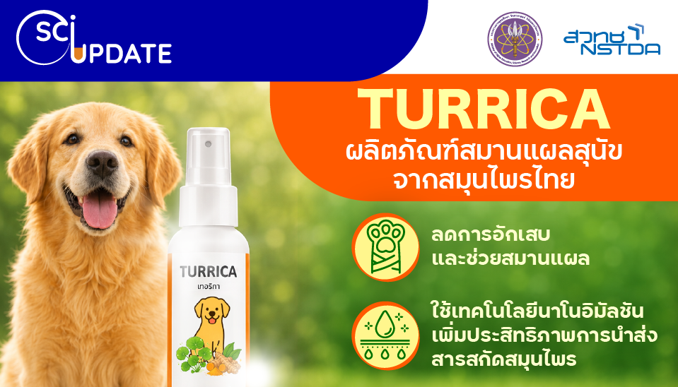 “Turrica” ผลิตภัณฑ์สมานแผลสุนัขจากสมุนไพรไทย