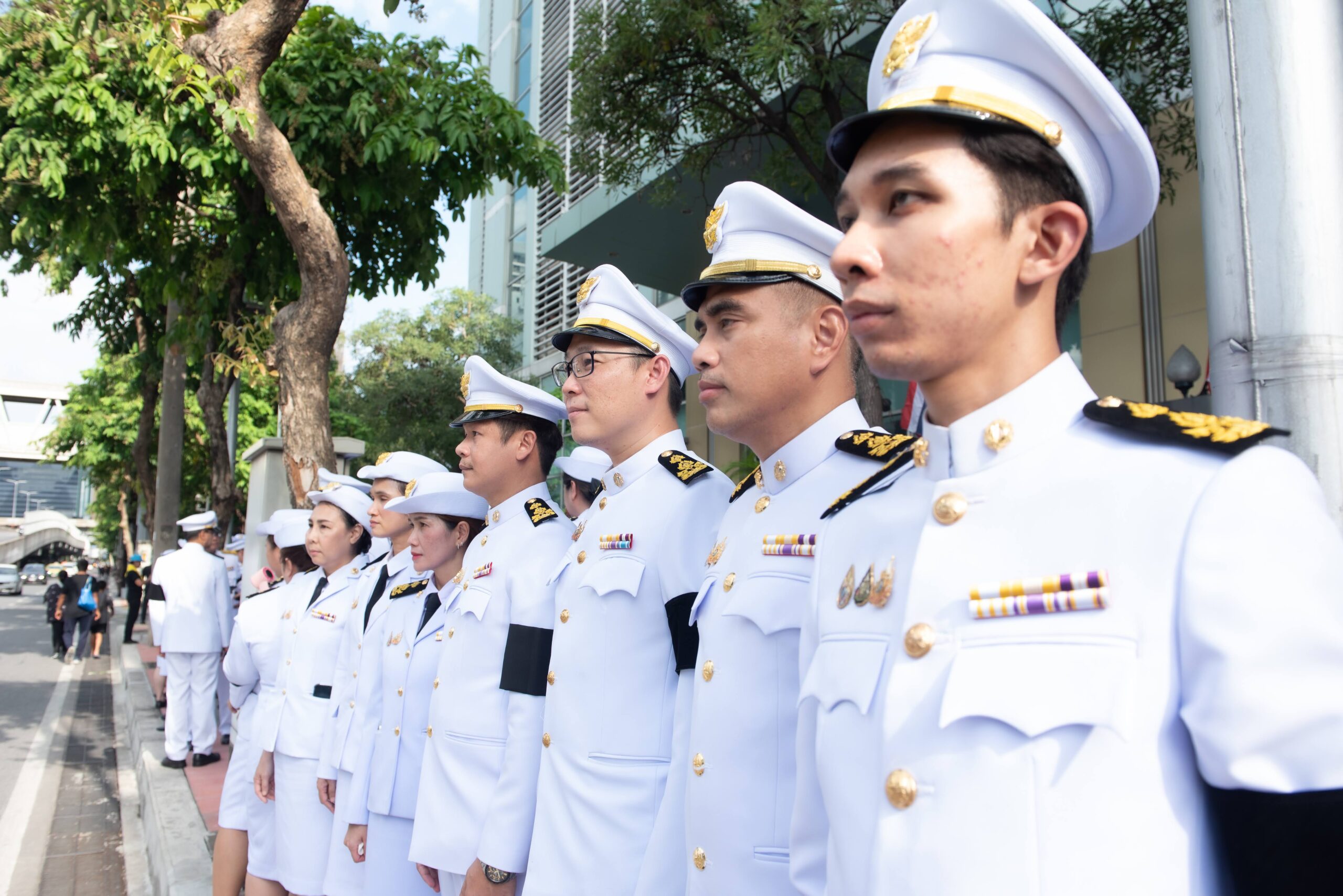 ภาพบรรยากาศข้าราชการและบุคลากร อว. - สวทช. พร้อมใจร่วมแสดงความอาลัย เฝ้าฯ รับเสด็จขบวนเชิญพระศพ สมเด็จพระเจ้าลูกเธอ เจ้าฟ้าพัชรกิติยาภาฯ