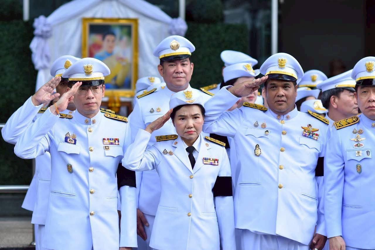 ภาพบรรยากาศข้าราชการและบุคลากร อว. - สวทช. พร้อมใจร่วมแสดงความอาลัย เฝ้าฯ รับเสด็จขบวนเชิญพระศพ สมเด็จพระเจ้าลูกเธอ เจ้าฟ้าพัชรกิติยาภาฯ