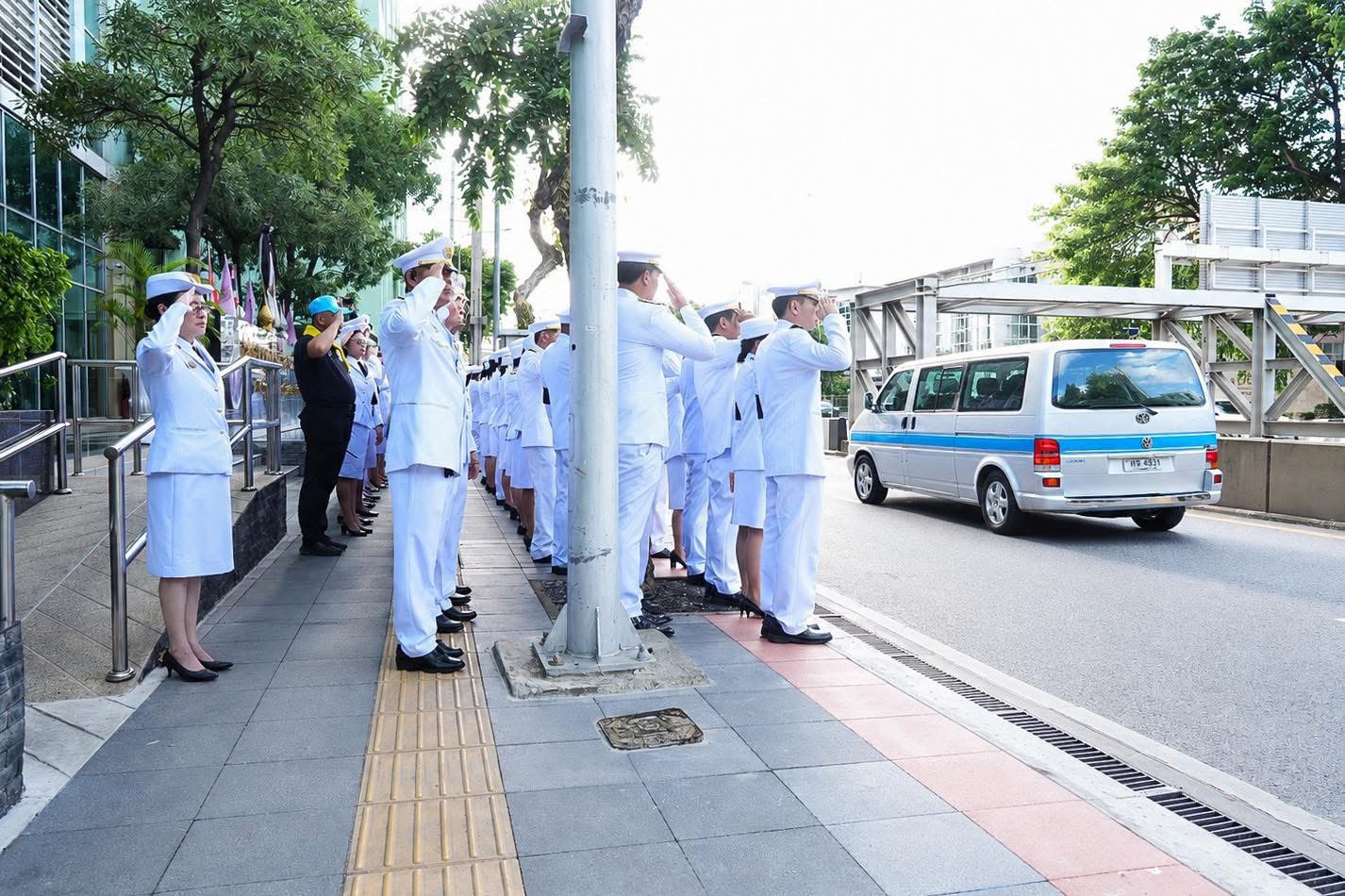 ภาพบรรยากาศข้าราชการและบุคลากร อว. - สวทช. พร้อมใจร่วมแสดงความอาลัย เฝ้าฯ รับเสด็จขบวนเชิญพระศพ สมเด็จพระเจ้าลูกเธอ เจ้าฟ้าพัชรกิติยาภาฯ