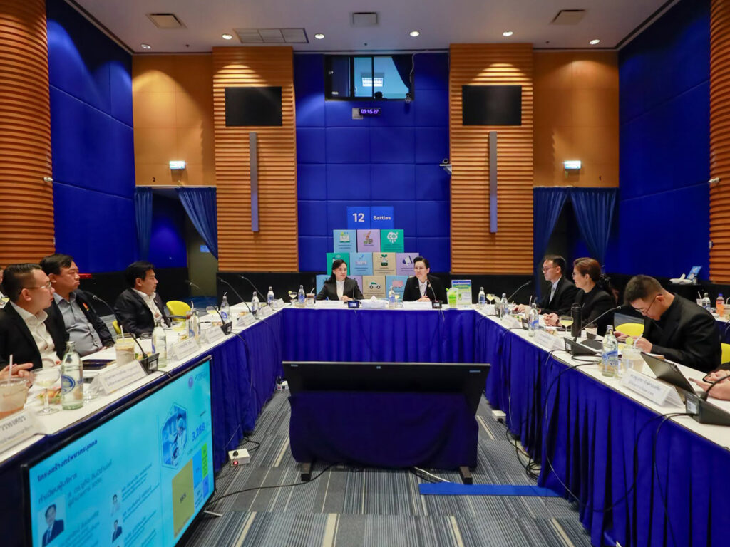 ภาพ: บรรยากาศมุมกว้างของการประชุมระหว่าง กมธ.อว. และ สวทช.