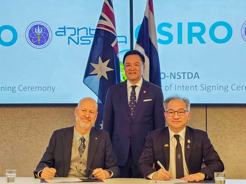 ผอ.สวทช. และผู้บริหาร CSIRO ลงนาม LOI โดยมีนายกรัฐมนตรีร่วมเป็นสักขีพยาน ณ ออสเตรเลีย