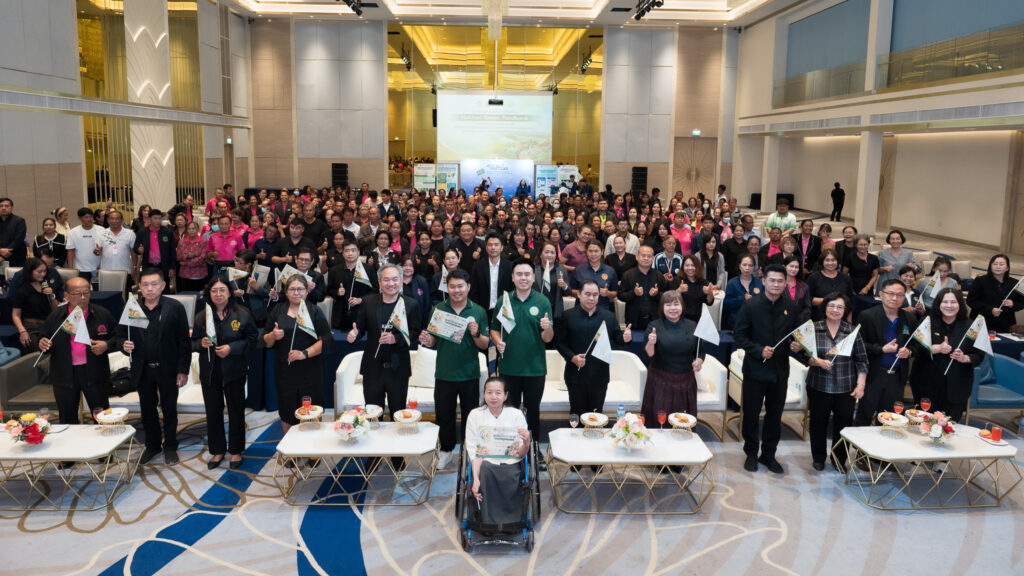 คณะผู้บริหารและเครือข่ายอาสาสมัครร่วมงานแถลงความสำเร็จ Nakhon Sawan Food Bank