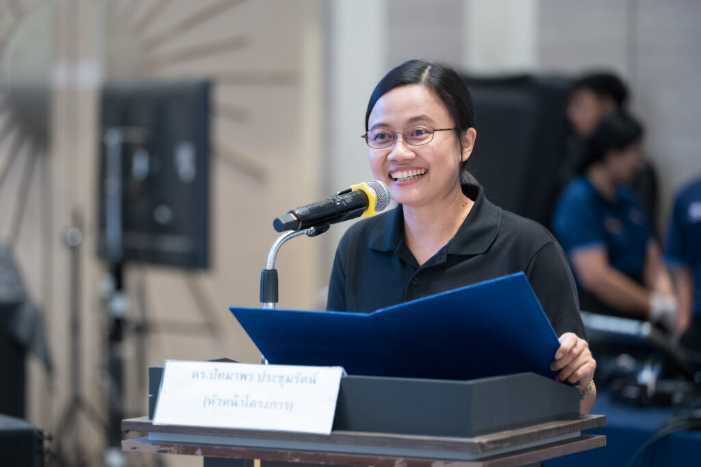 ดร.ปัทมาพร ประชุมรัตน์ หน.ชุดโครงการ สวทช. แถลงผลงานและสถิติการกอบกู้อาหารส่วนเกิน