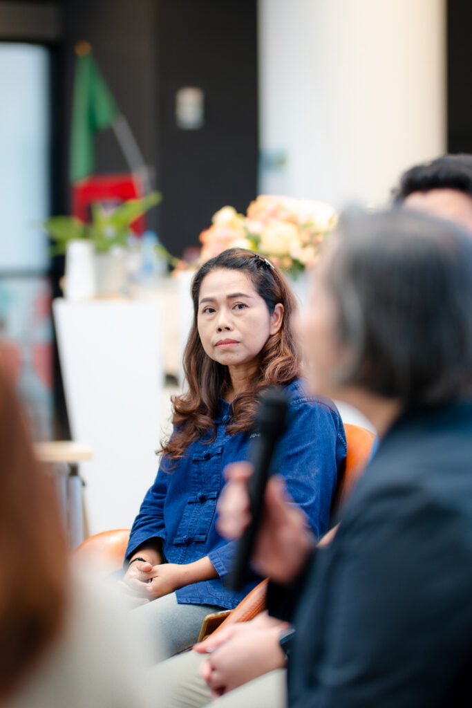 คุณเบญญาภา ณ รังษี เกษตรกรต้นแบบ ร่วมเสวนาการยกระดับธุรกิจสมุนไพรบัวบกสู่ระดับอุตสาหกร