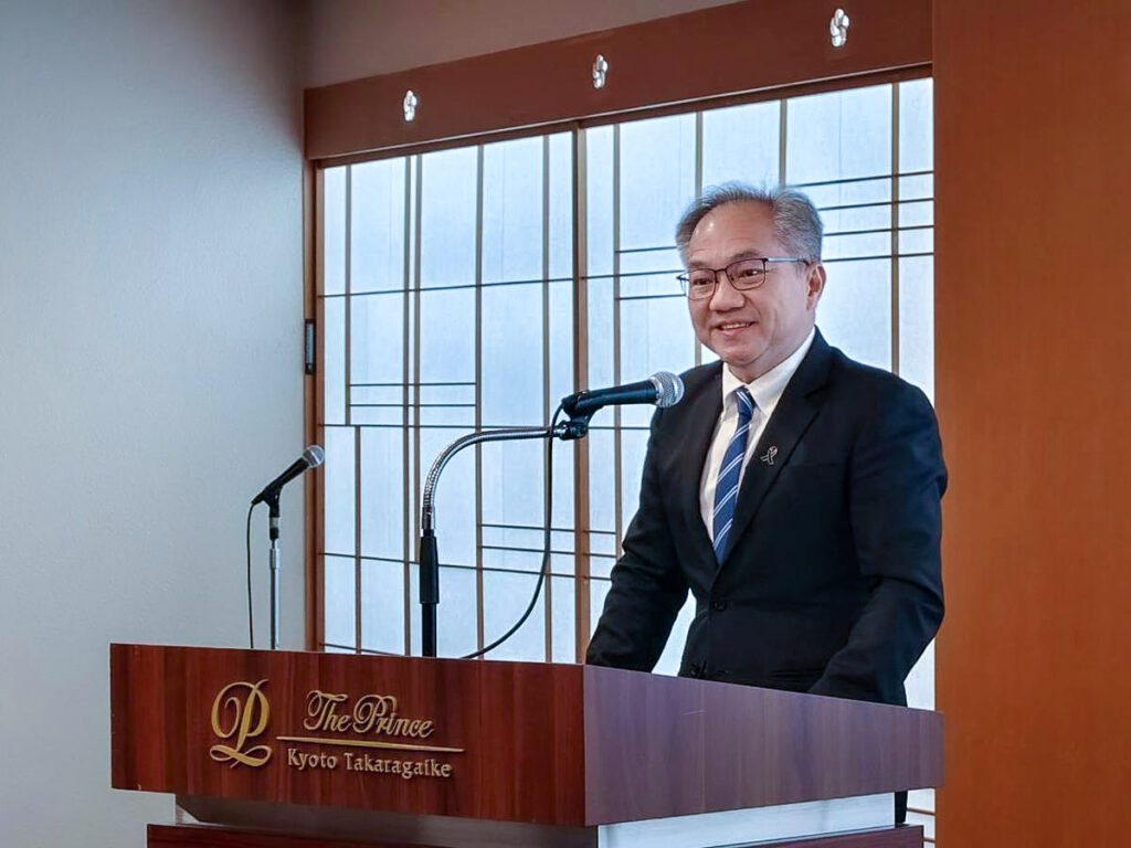 ศาสตราจารย์ ดร.ชูกิจ ลิมปิจำนงค์ ผู้อำนวยการ สวทช. กล่าวถ้อยแถลงในพิธีลงนามความร่วมมือกั