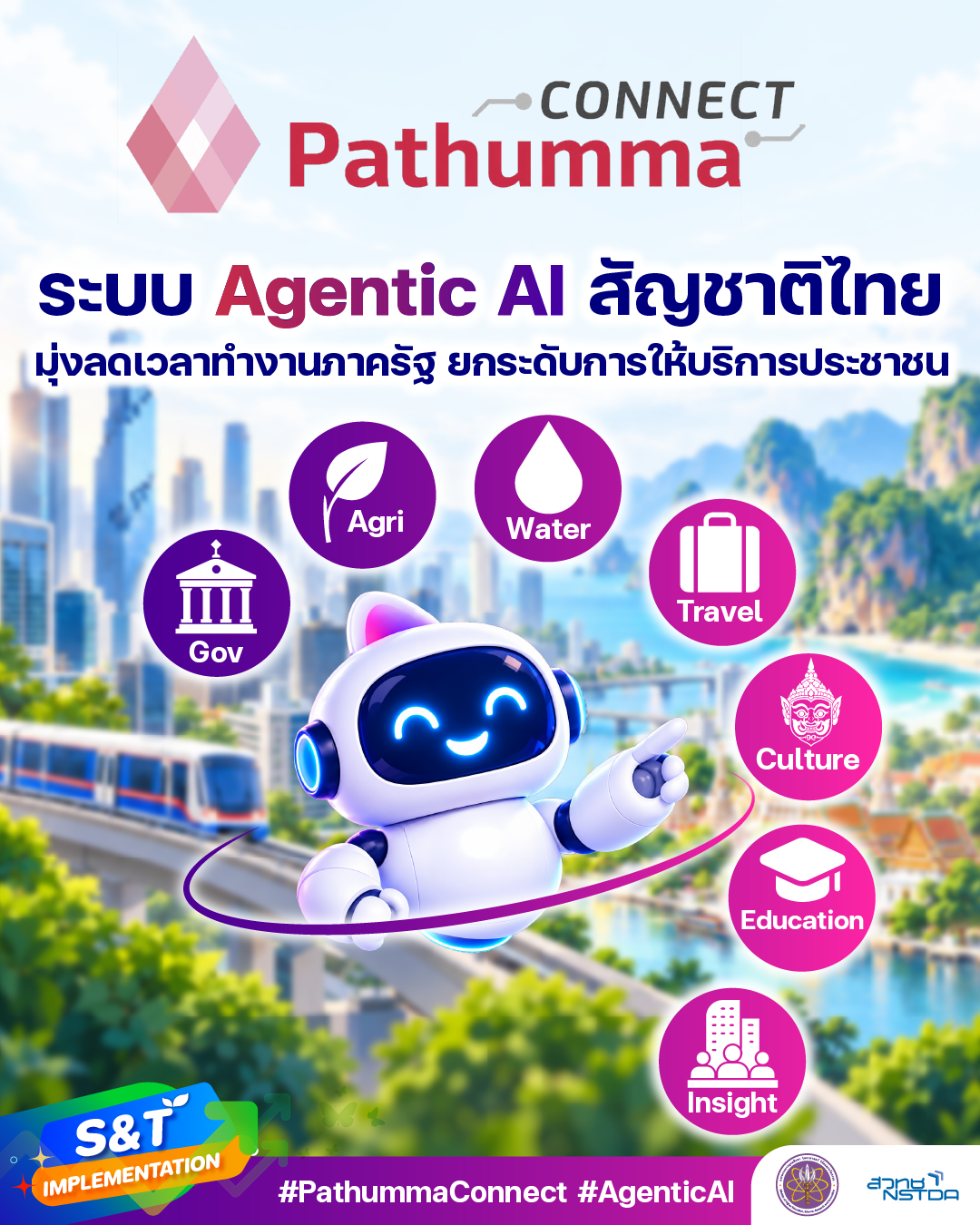 Pathumma Connect แพลตฟอร์ม Agentic AI สัญชาติไทย เชื่อมโยงบริการ AI และข้อมูลเพื่อสนับสนุนงานภาครัฐและยกระดับการให้บริการประชาชน