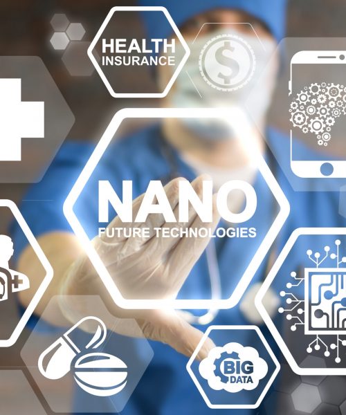 Nano,Future,Technologies,Medicine,Concept.,Medicine,Nanotechnology,Atomic,Structure.,Doctor