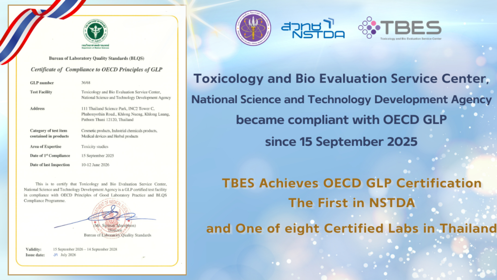 TBES, OECD GLP